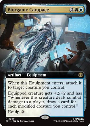 Biorganic Carapace Extended Art Magic: The Gathering trading card