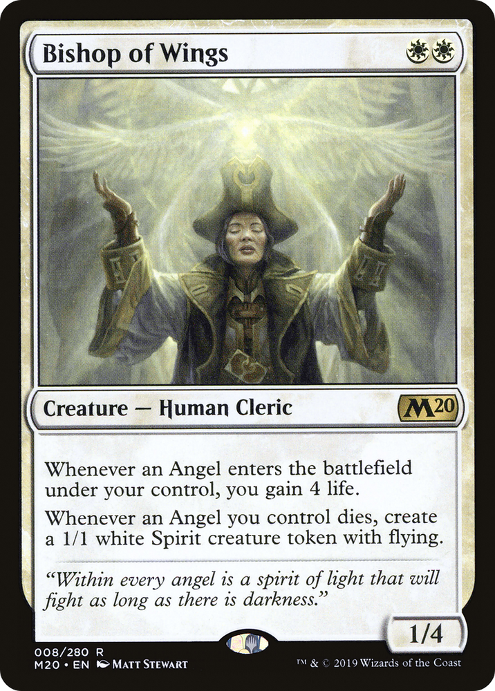 Bishop of Wings Magic: The Gathering trading card