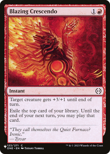 Blazing Crescendo Magic: The Gathering trading card