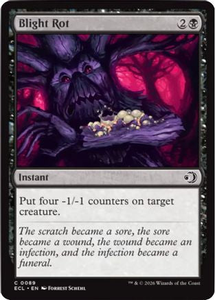 Blight Rot Magic: The Gathering trading card