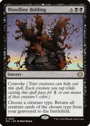 Bloodline Bidding Magic: The Gathering trading card