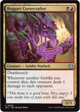 Boggart Cursecrafter Magic: The Gathering trading card