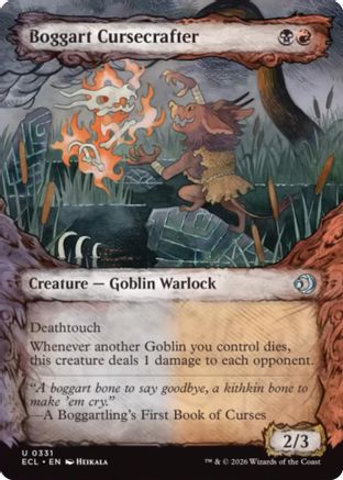 Boggart Cursecrafter Showcase Magic: The Gathering trading card