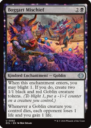 Boggart Mischief Magic: The Gathering trading card