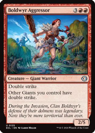 Boldwyr Aggreessor Magic: The Gathering trading card