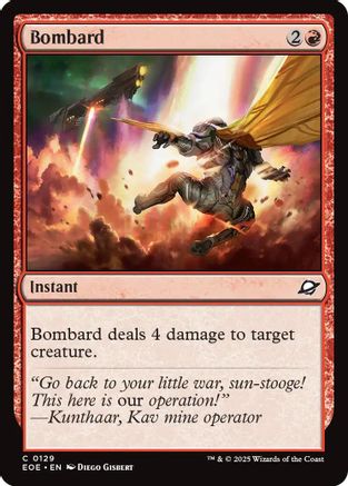 Bombard Magic: The Gathering trading card