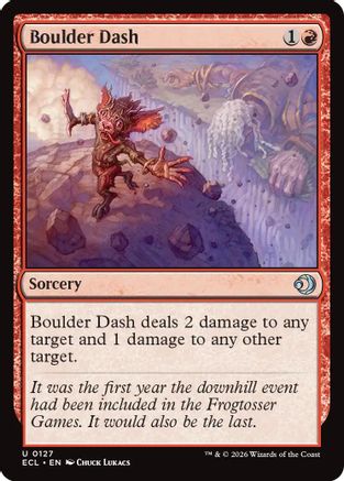 Boulder Bash Magic: The Gathering trading card