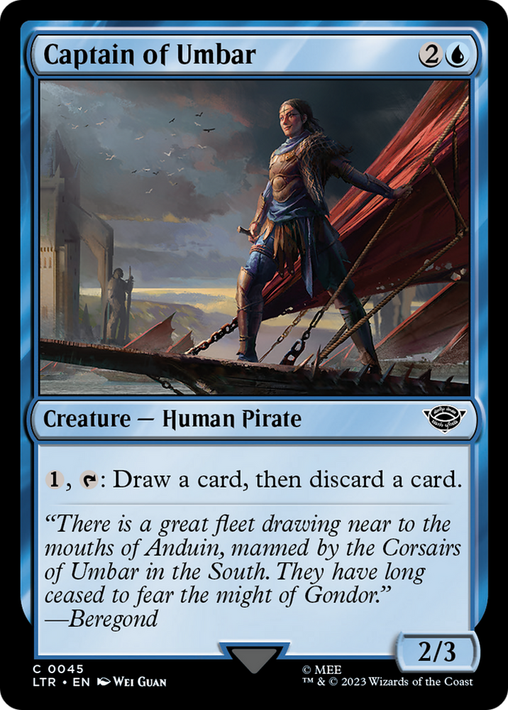 Captain of Umbar Magic: The Gathering trading card