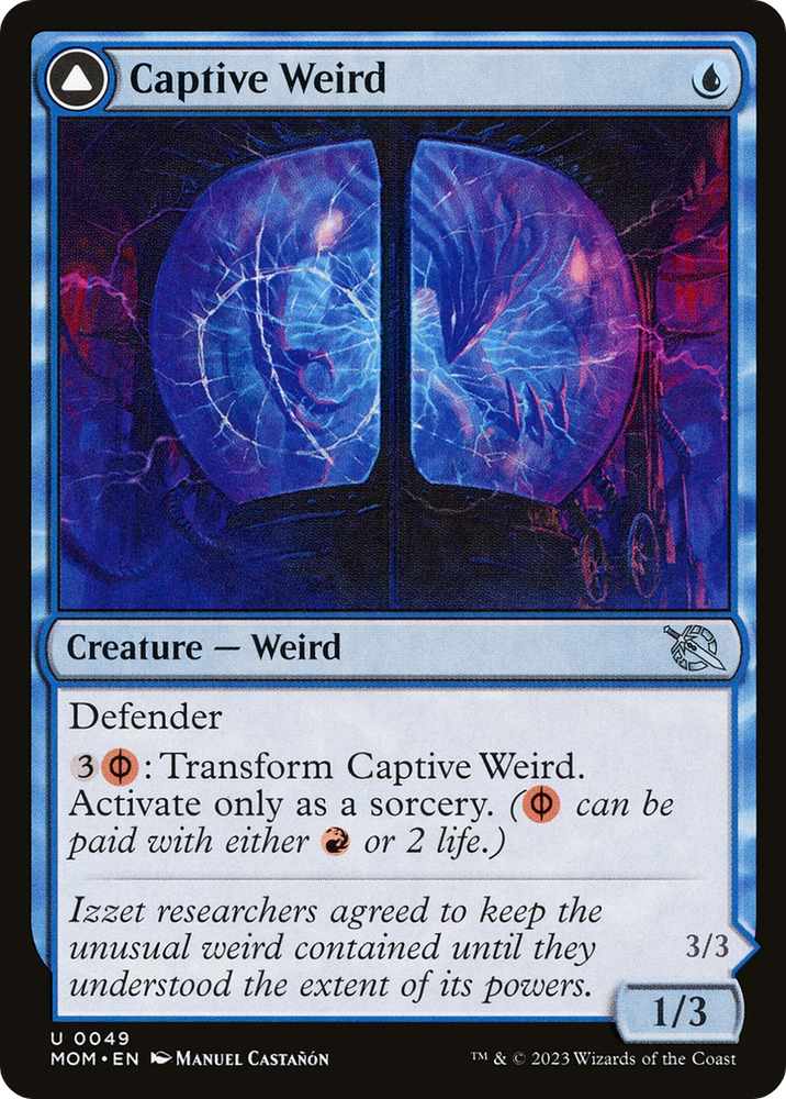Captive Weird Magic: The Gathering trading card