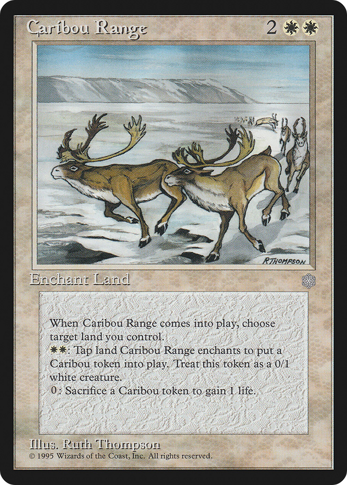 Caribou Range Magic: The Gathering trading card