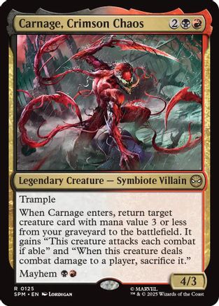 Carnage, Crimson Chaos Magic: The Gathering trading card