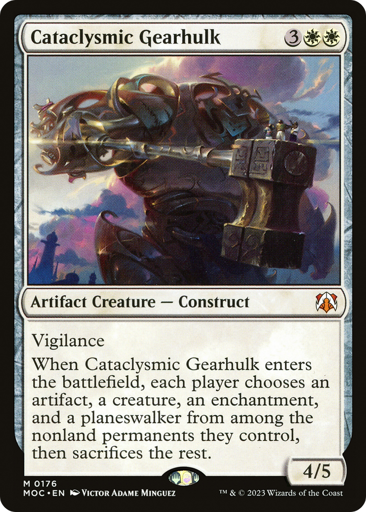 Cataclysmic Gearhulk Magic: The Gathering trading card