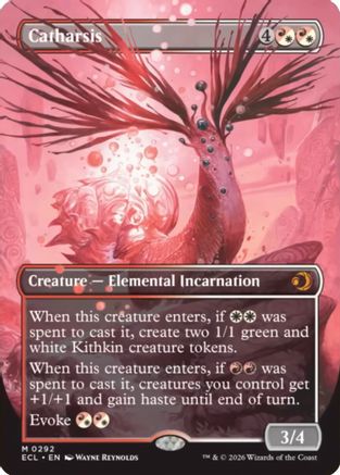 Catharsis Borderless Magic: The Gathering trading card