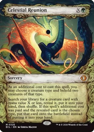 Celestial Reunion Showcase Magic: The Gathering trading card