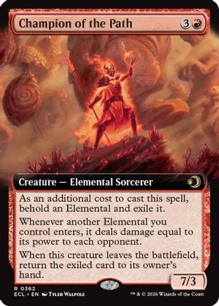 Champion of the Path Extended Art Magic: The Gathering trading card