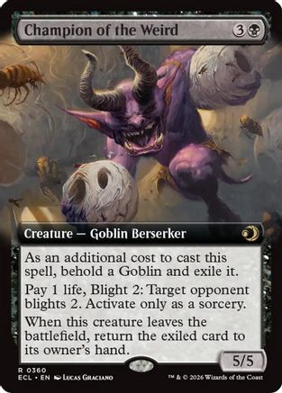 Champion of the Weird Extended Art Magic: The Gathering trading card
