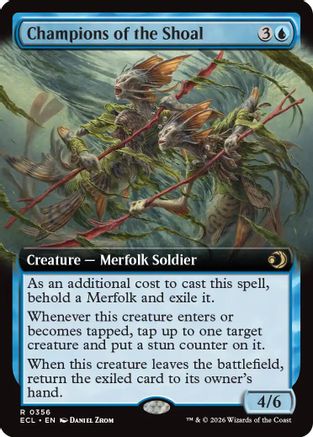 Champions of the Shoal Extended Art Magic: The Gathering trading card