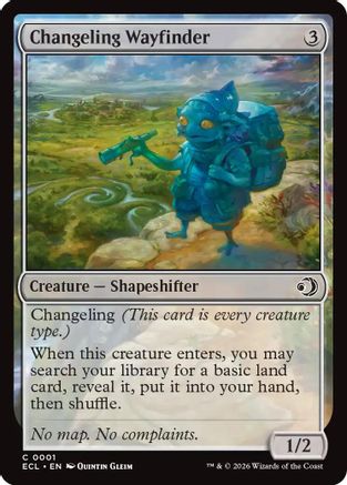 Changeling Wayfinder Magic: The Gathering trading card