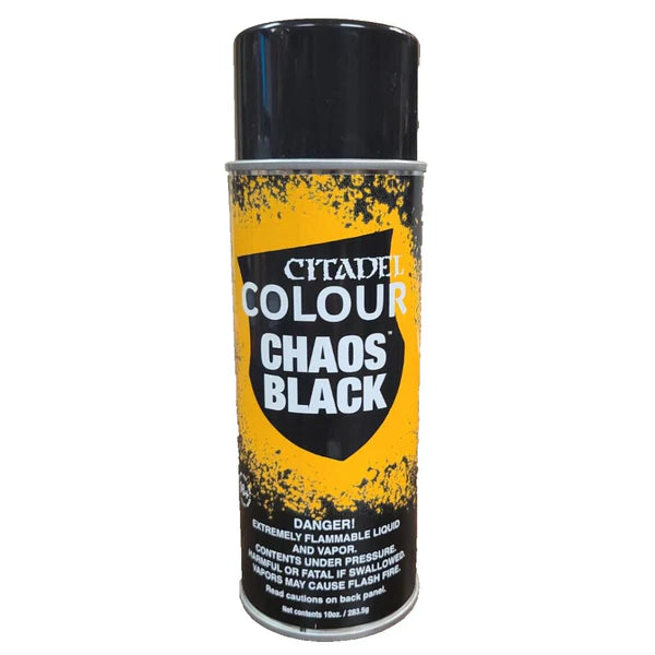 Warhammer Citadel Color Chaos Black Spray Paint (283.5g)