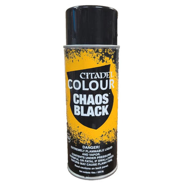 Warhammer Citadel Color Chaos Black Spray Paint (283.5g)