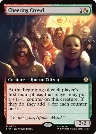 Cheering Crowd Magic: The Gathering trading card