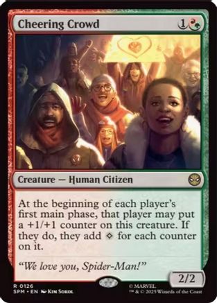 Cheering Crowd Magic: The Gathering trading card