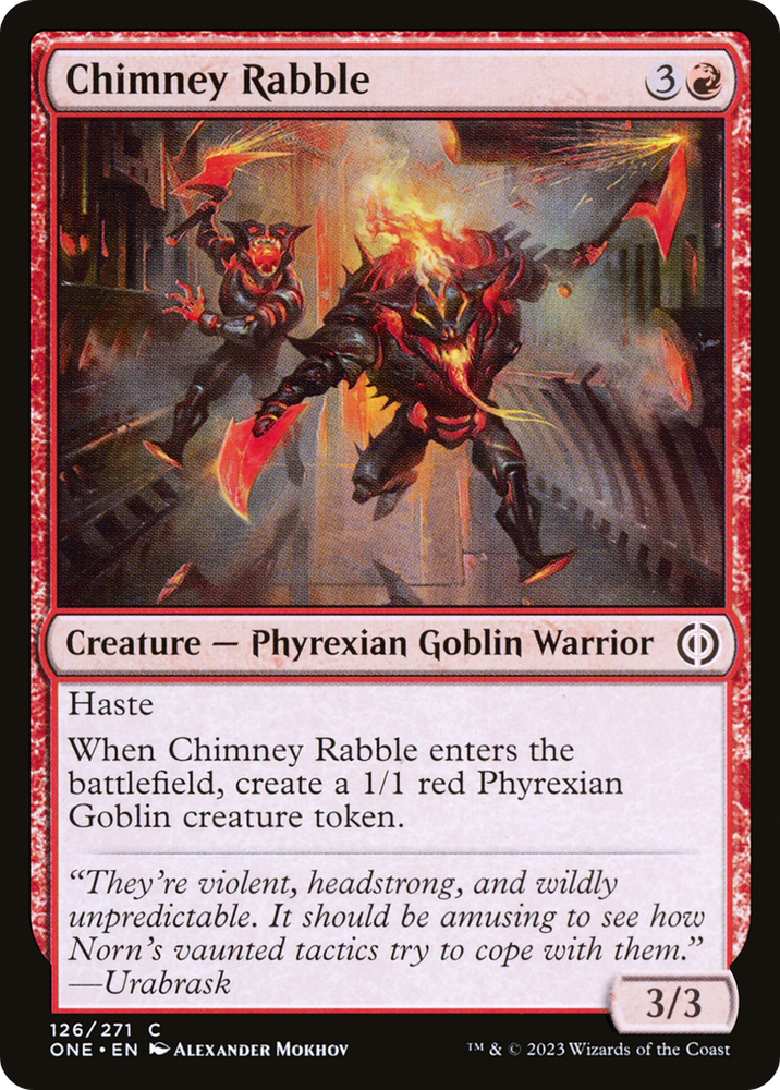 Chimney Rabble Magic: The Gathering trading card