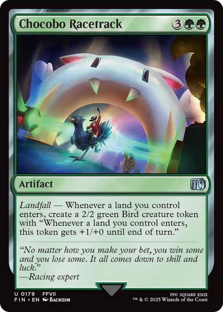 Chocobo Racetrack Magic: The Gathering trading card