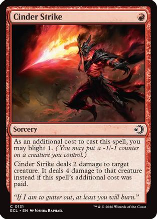 Cinder Strike Magic: The Gathering trading card