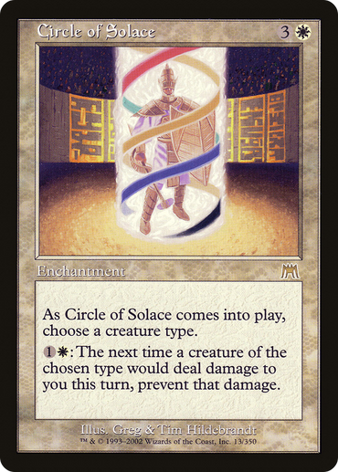 Circle of Solace Magic: The Gathering trading card