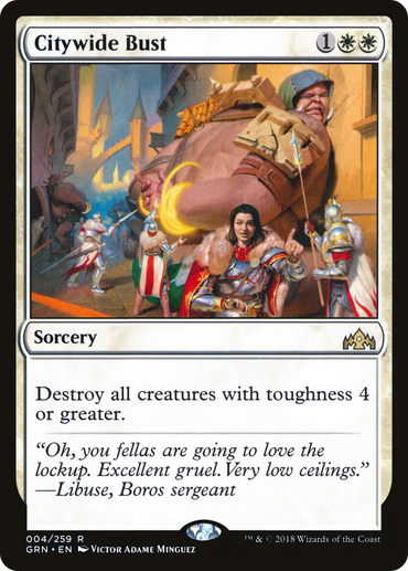 Citywide Bust Magic: The Gathering trading card