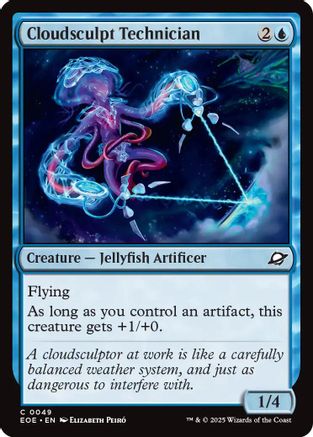 Cloudsculpt Technician Magic: The Gathering trading card