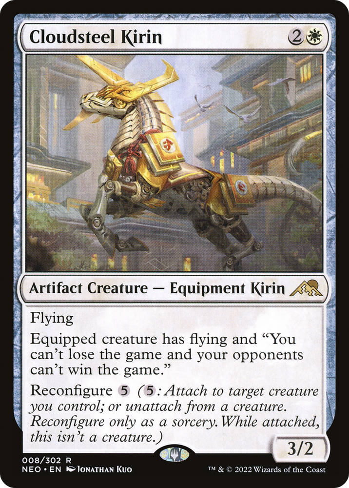 Cloudsteel Kirin Magic: The Gathering trading card