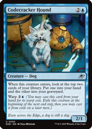 Codecracker Hound Magic: The Gathering trading card