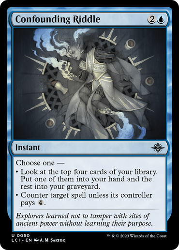 Confounding Riddle Magic: The Gathering trading card