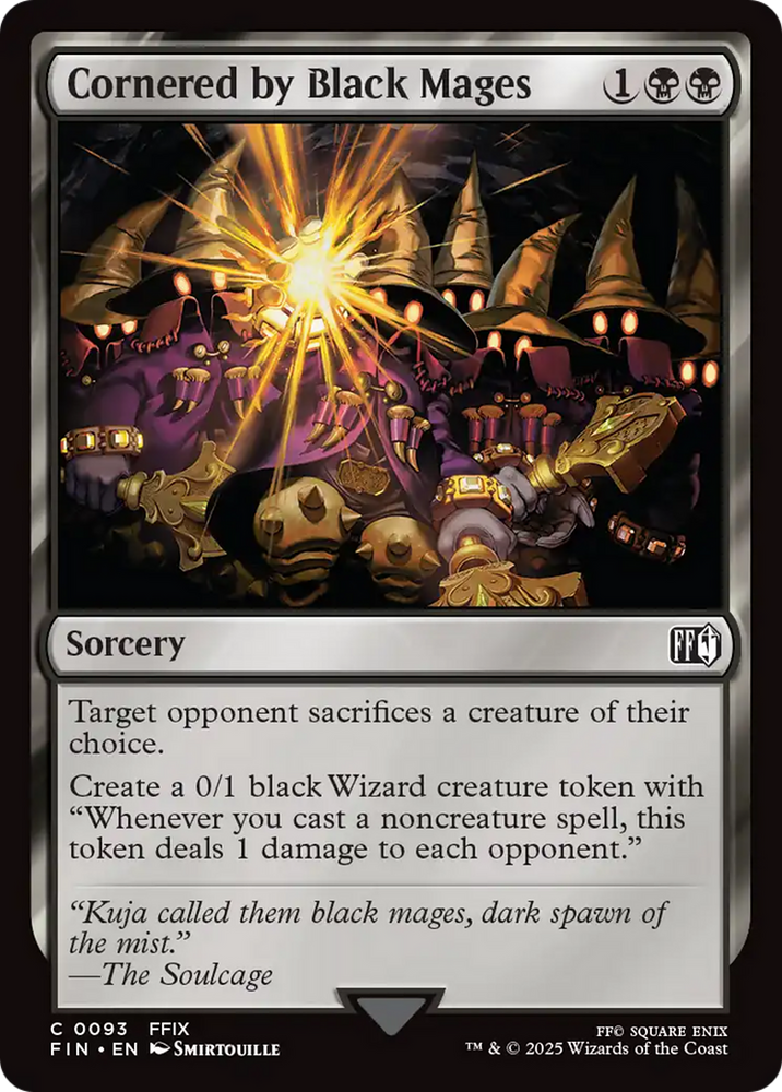 Cornered by Black Mages Magic: The Gathering trading card