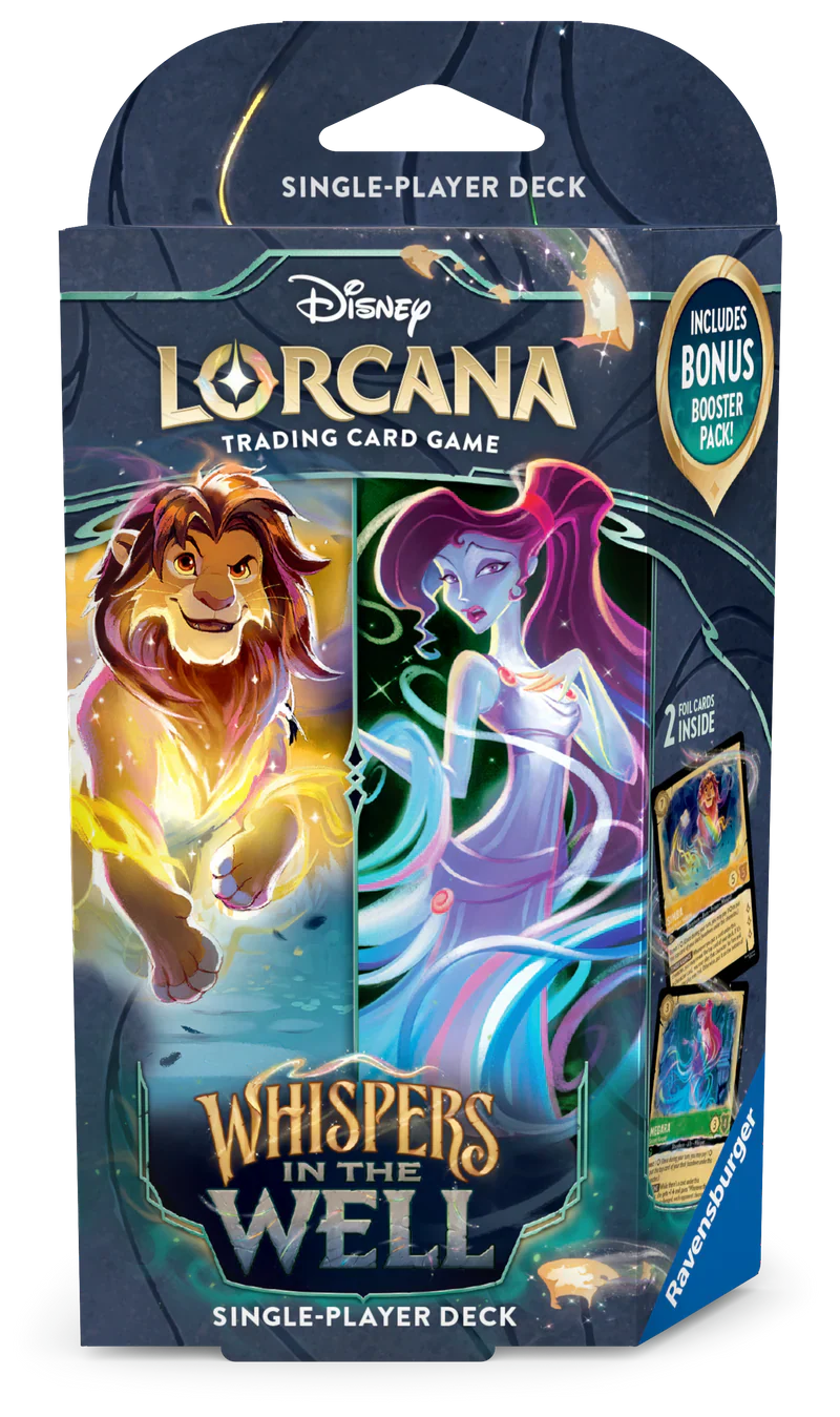 DISNEY LORCANA SET 10 WHISPERS IN THE WELL STARTER DECK