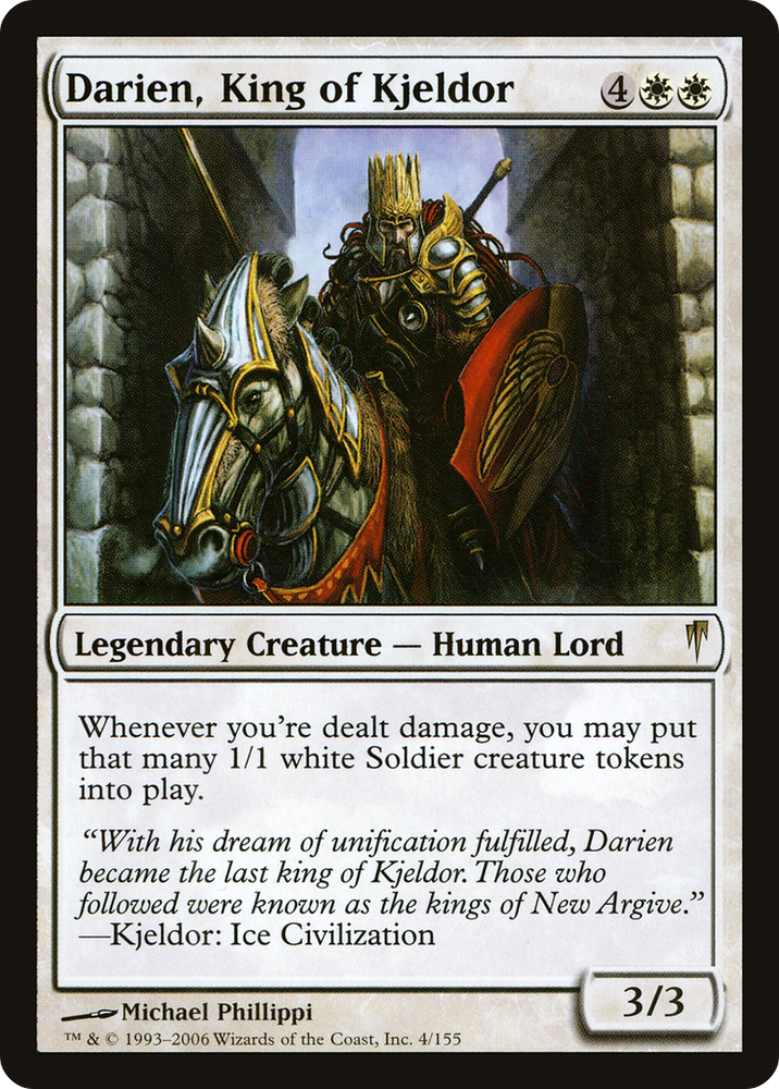 Darien, King of Kjeldor Magic: The Gathering trading card