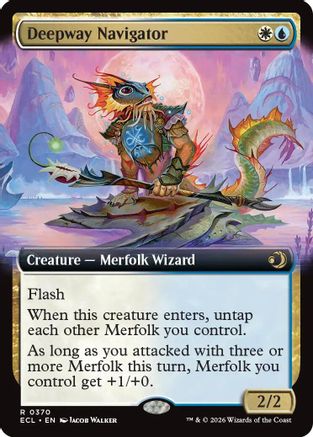 Deepway Navigator Extended Art Magic: The Gathering trading card