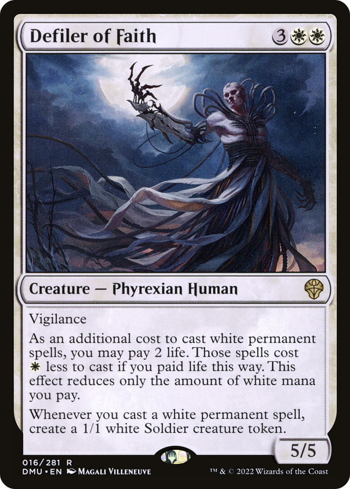 Defiler of Faith Magic: The Gathering trading card