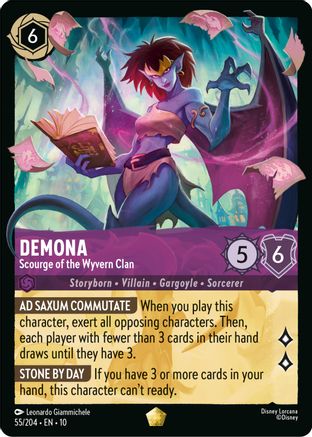 Demona Scourge of the Wyvern Clan Disney Lorcana trading card