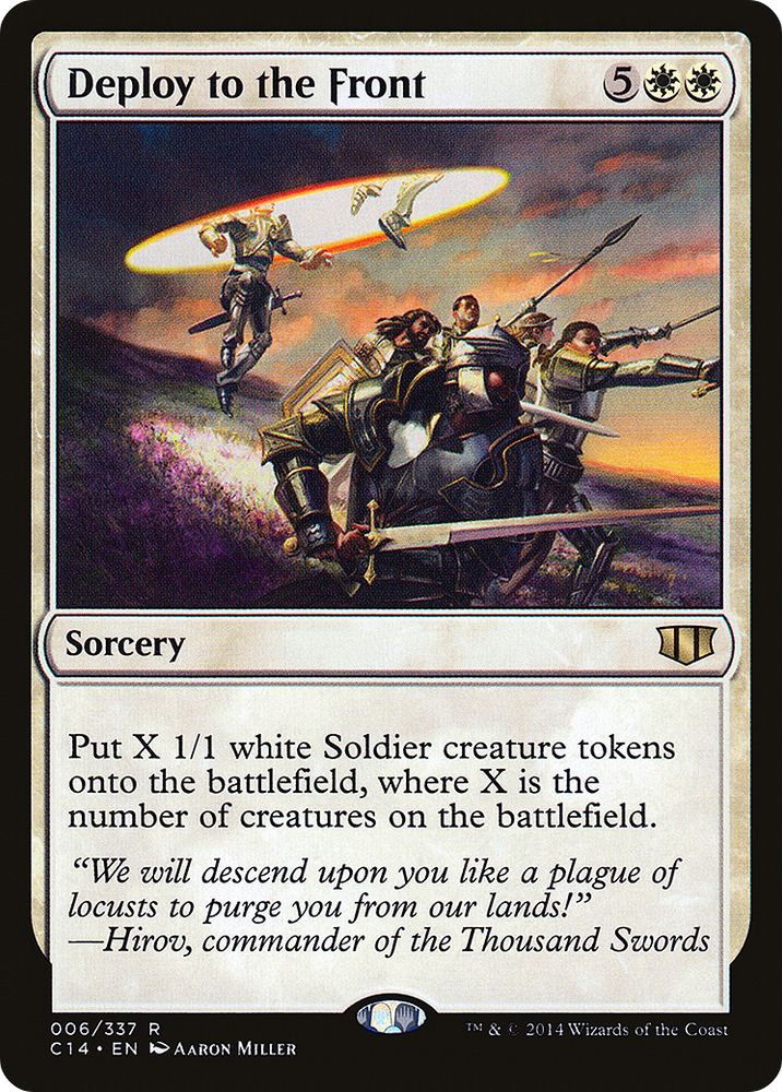 Deploy to the Front Magic: The Gathering trading card