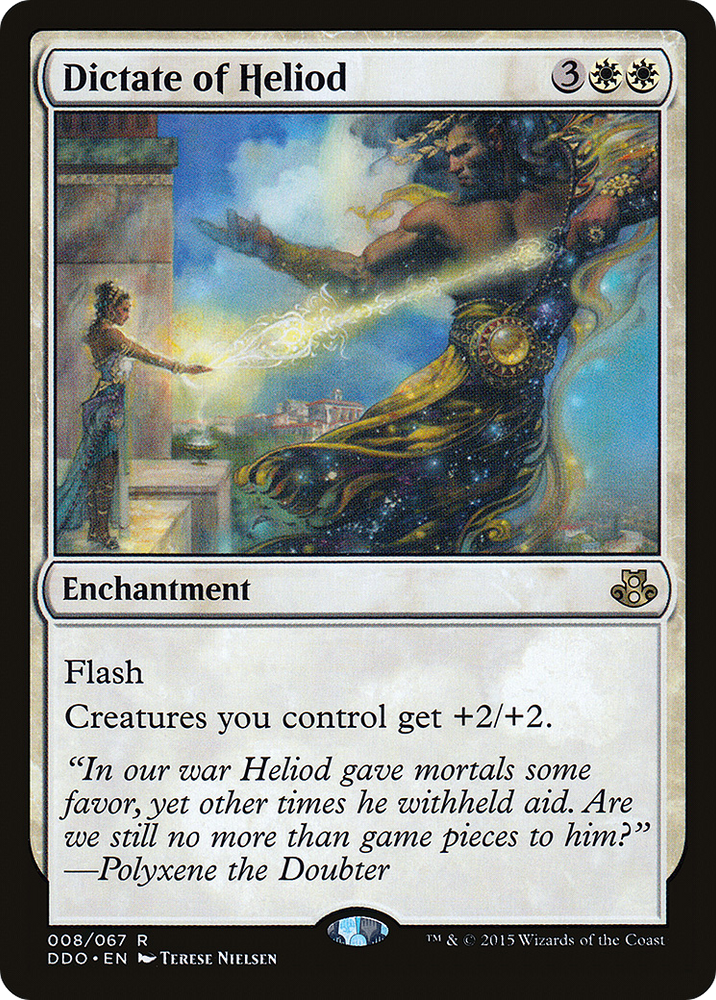 Dictate of Heliod Magic: The Gathering trading card