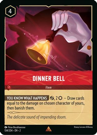 Dinner Bell Disney Lorcana trading card