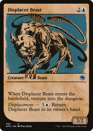 Displacer Beast Showcase Magic: The Gathering trading card
