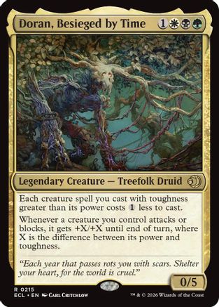 Doran, Besieged by Time Magic: The Gathering trading card