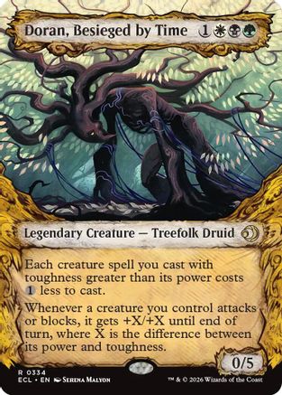 Doran, Besieged by Time Showcase Magic: The Gathering trading card