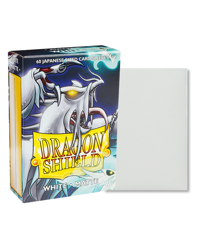 Dragon Shield: White Matte Japanese Size Sleeve