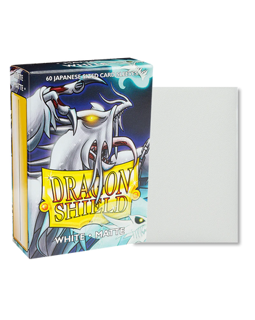 Dragon Shield: White Matte Japanese Size Sleeve
