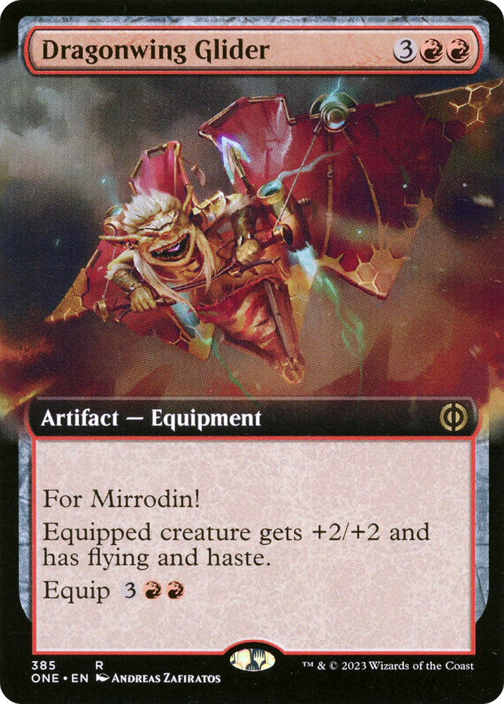 Dragonwing Glider Extended Art Magic: The Gathering trading card